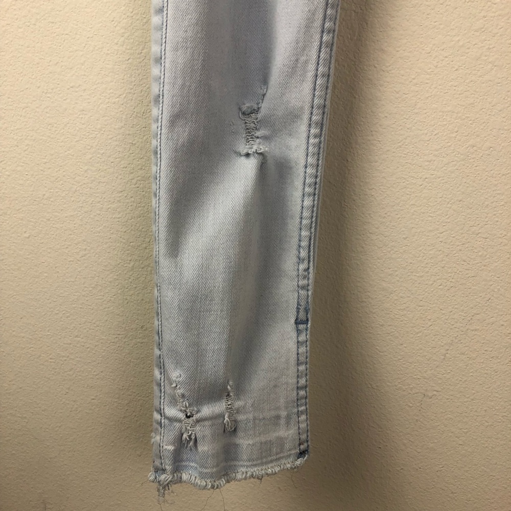 Hollister High-rise Super skinny distressed jeans size 24 light wash grunge - Picture 4 of 16